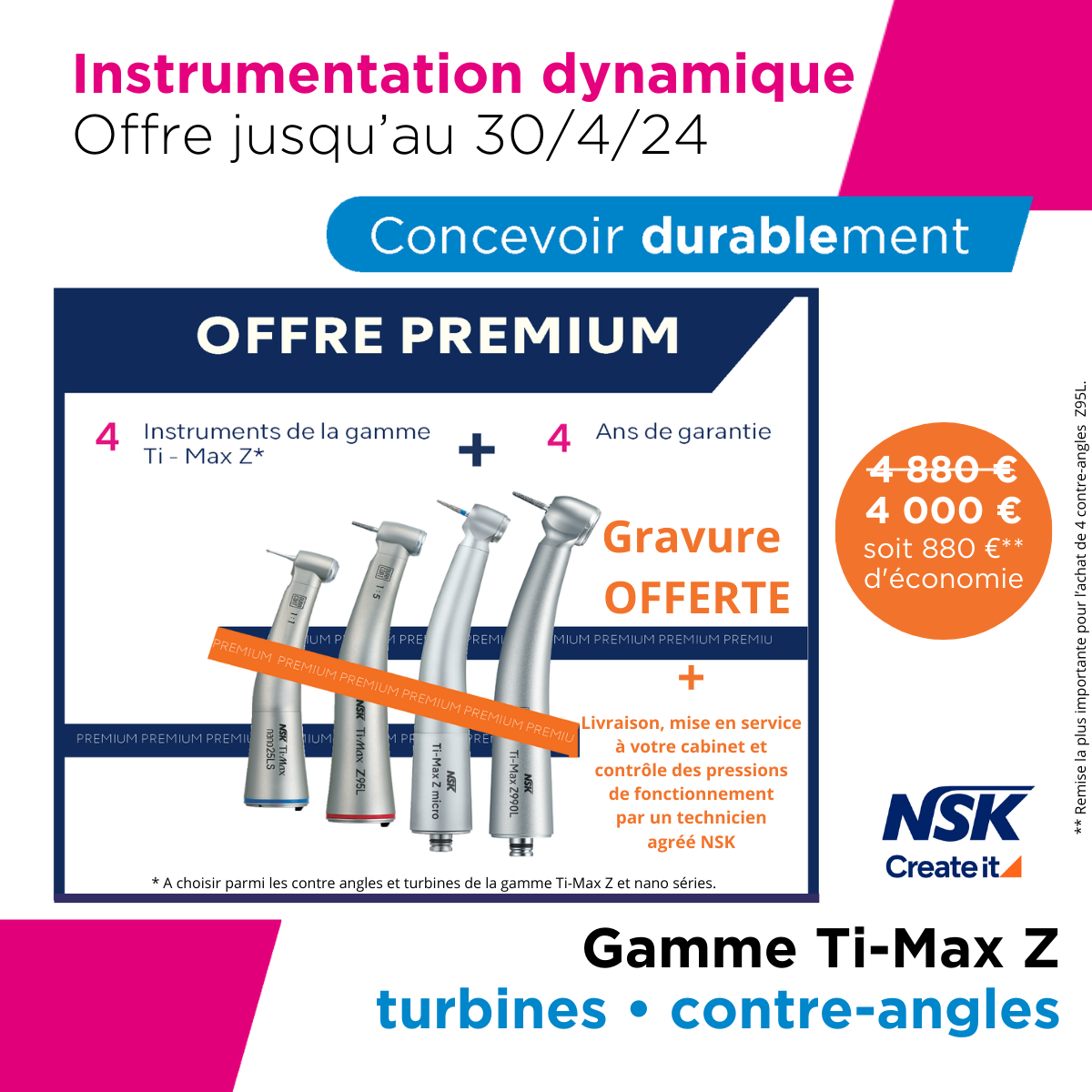 Offre pack instruments NSK 1